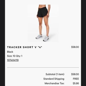 Lululemon tracker short